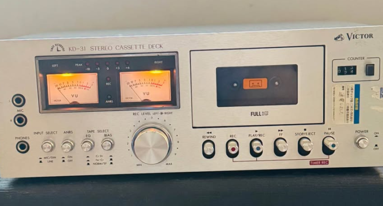 Vintage stereo cassette tape deck for sale