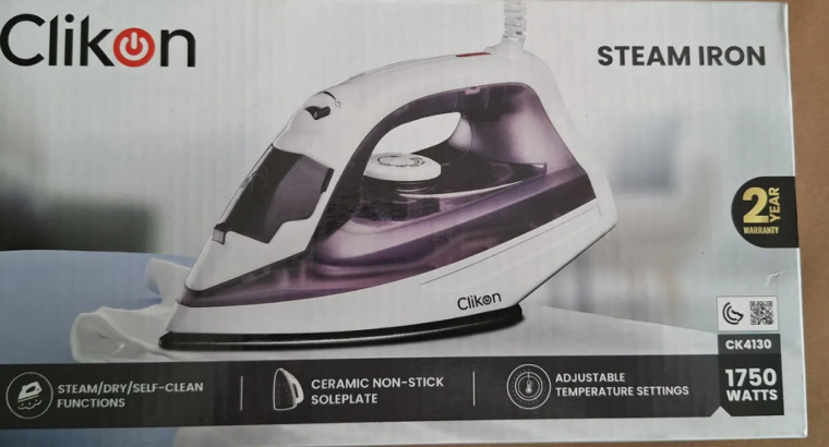 clikon steam iron 1750 watts for sale
