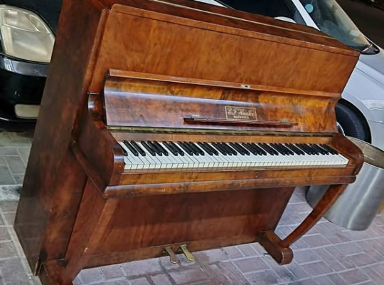 mahogany table piano, E.F. Haake For Sale