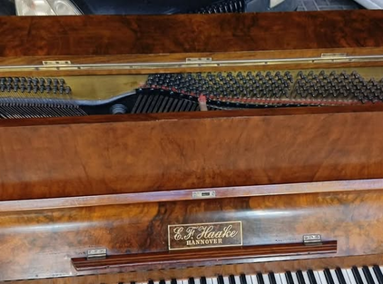 mahogany table piano, E.F. Haake For Sale