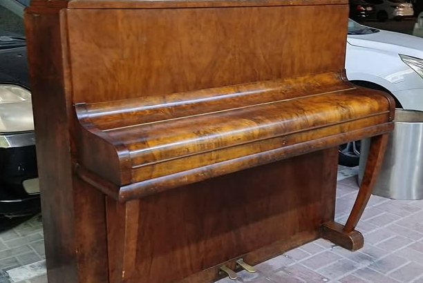 mahogany table piano, E.F. Haake For Sale