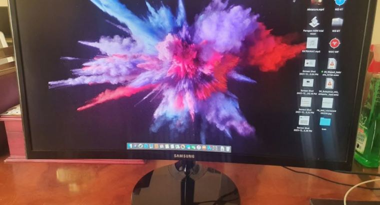 Samsung 24″ Essential Curved Monitor with the deep