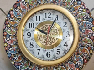 Beautiful new ceramic wall clock from Morocco for