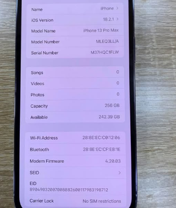 Iphone 13 pro max 256 gb For Sale