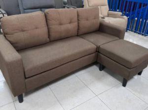 L shape Sofa Brown color for sale