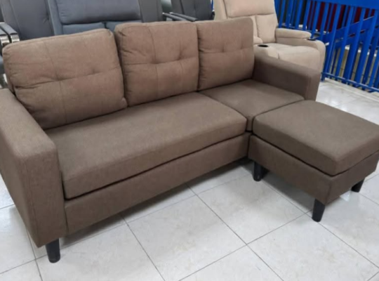 L shape Sofa Brown color for sale