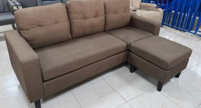 L shape Sofa Brown color for sale
