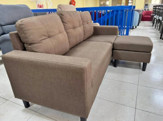 L shape Sofa Brown color for sale