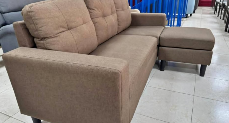 L shape Sofa Brown color for sale