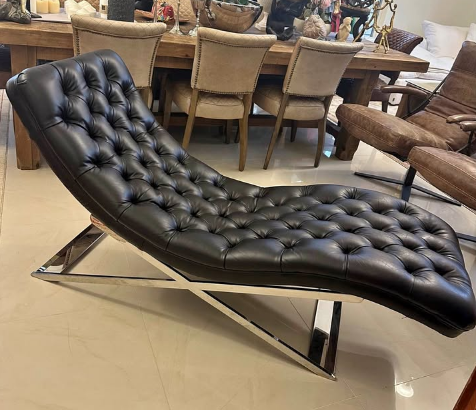 TIMOTHY OULTON LEATHER LOUNGER FOR SALE