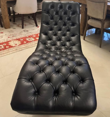 TIMOTHY OULTON LEATHER LOUNGER FOR SALE