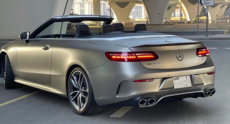 Mercedes E53 coupe 2021 USA imported for sale