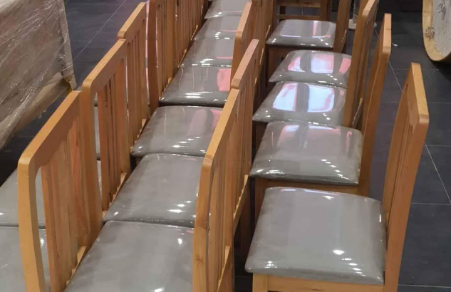Wooden restaurant and cafeteria chair for sale