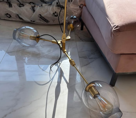 Modern 2 lamp pendant for sale