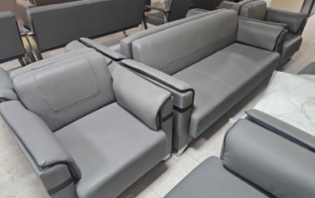 Office Sofa grey leather for sale