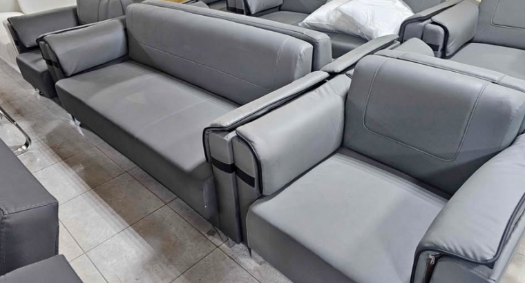 Office Sofa grey leather for sale