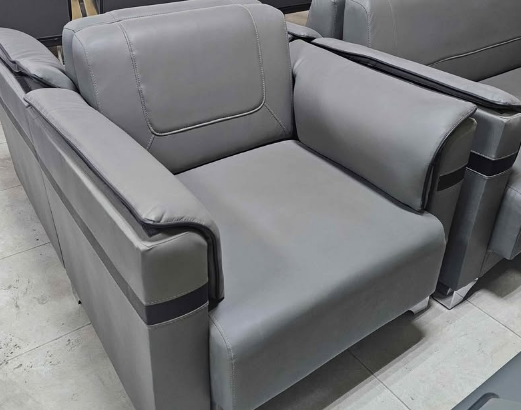 Office Sofa grey leather for sale