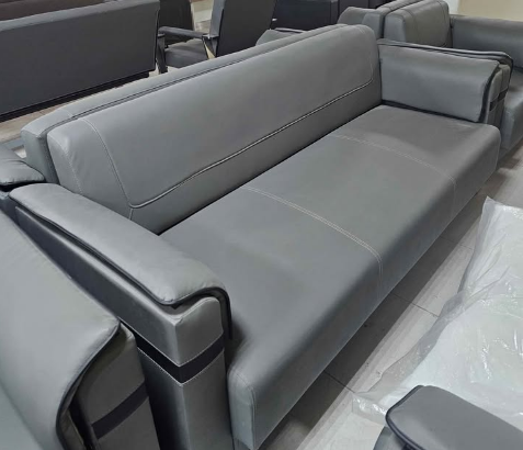 Office Sofa grey leather for sale