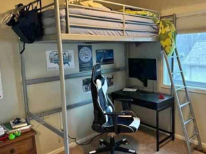 IKEA single size loft bed for sale