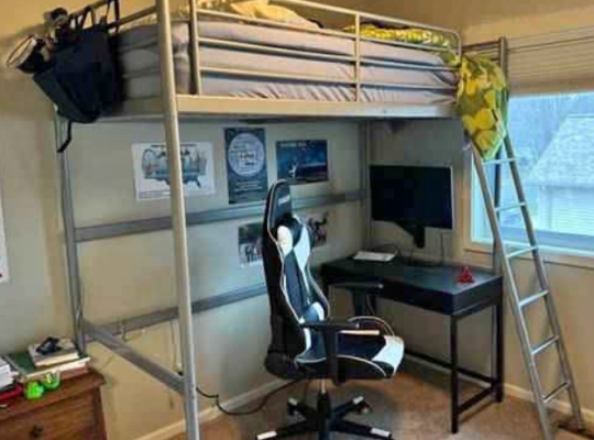 IKEA single size loft bed for sale