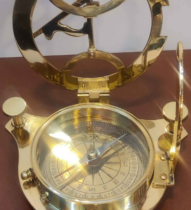 Beautiful brand new sun timer and compass for sale