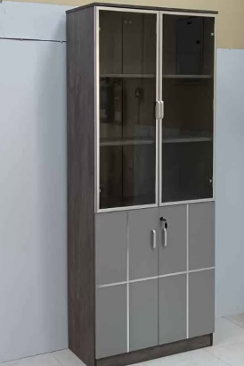 2 doors Bookcase melamine wood For Sale
