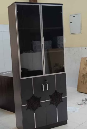 2 doors Bookcase melamine wood For Sale