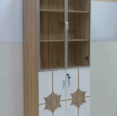 2 doors Bookcase melamine wood For Sale