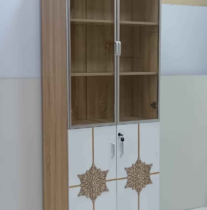 2 doors Bookcase melamine wood For Sale