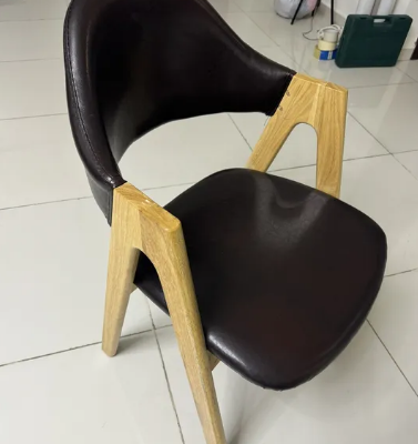 Chairs leather 6 unit for sale