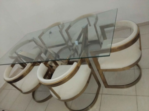 Dining table with 6 chairs for sale