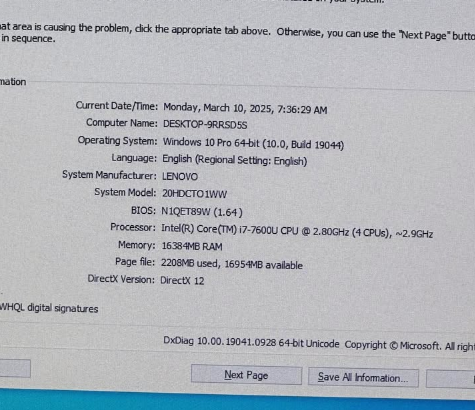 LENOVO THINKPAD T470. Intel Core i7 7th Gen For Sa