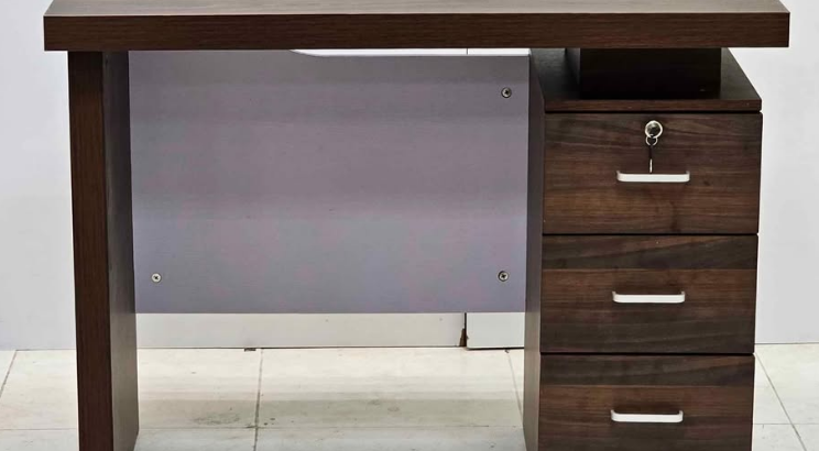 OFFICE TABLE 100X50 CM WALNUT WHITE FOR SALE