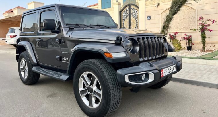 Jeep wrangler Sahara coupe 2022 Gcc