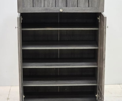 2 Doors Shoes Cabinet with Drawer Shoe For Sale