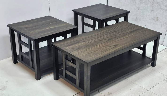 Solid Wood Coffee Table 1+2 For Sale