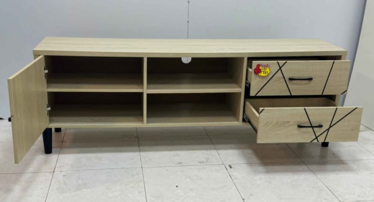 Oak wood TV cabinet 180cm length For Sale