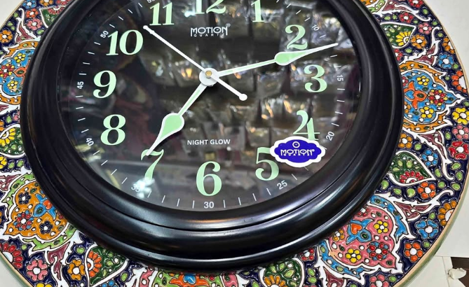 Very rare Beautiful ceramic wall hanging clock for