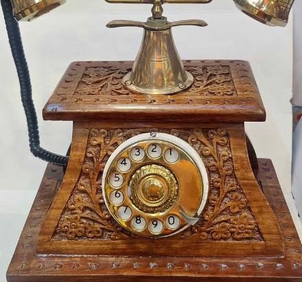 Pure rosewood real antique working telephone for