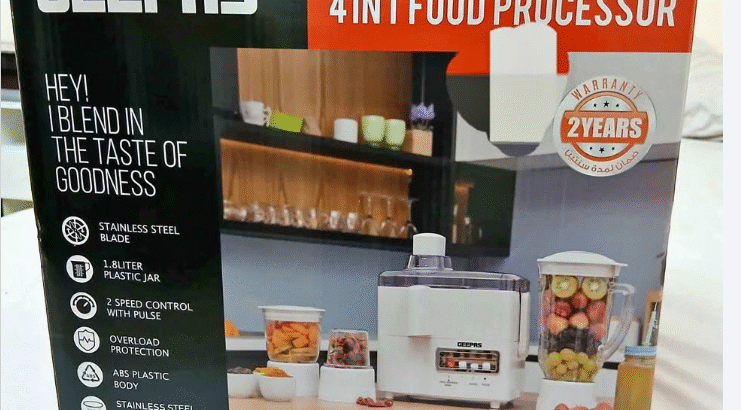 Geepas 4in1 Food Processor For Sale