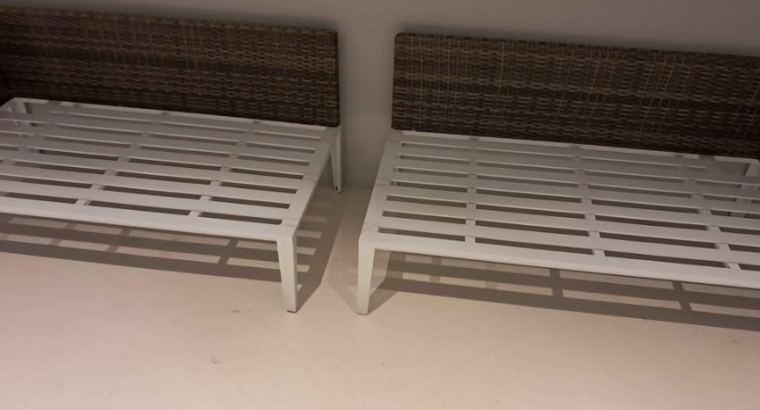 Outdoor 2 Sofa with Cushions For Sale