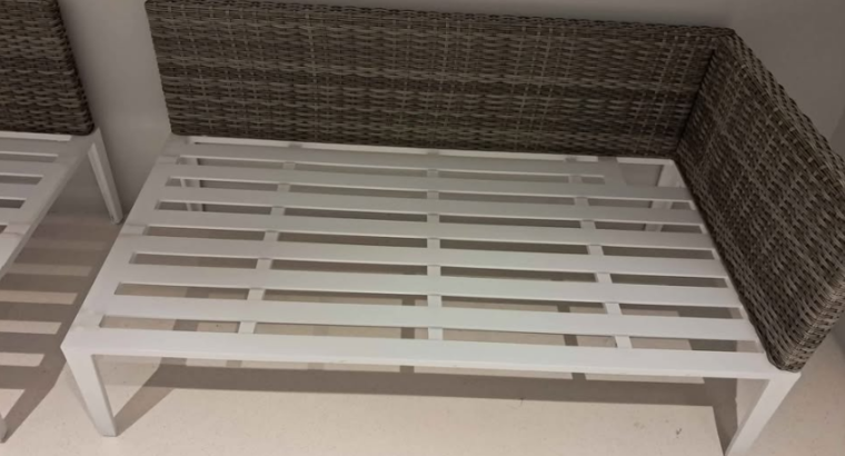 Outdoor 2 Sofa with Cushions For Sale