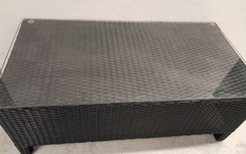New 2 Table with Glass For Sale