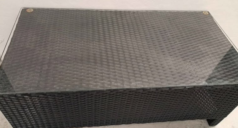 New 2 Table with Glass For Sale