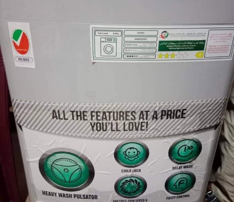 Nobel Washing machine 4.5 kg for sale