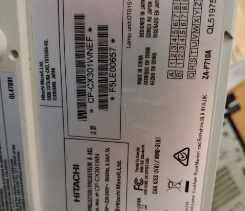 Hitachi short throw projector for sale