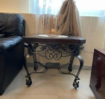 2 Side Tables Mahogany Hardwood For Sale