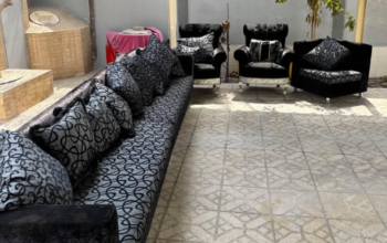 10 seater black velvet couch for sale