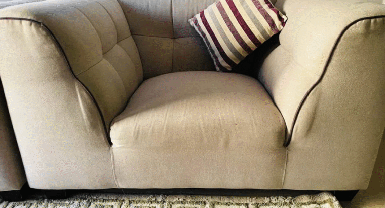6 seater sofa (1+2+3) Light Gray for sale