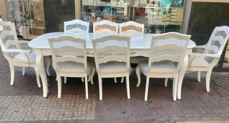 8 chair dining table for sale
